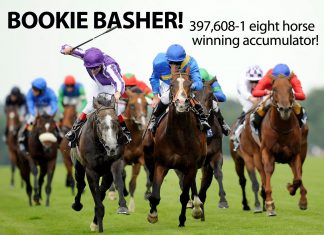 BOOKIE BASHER! 397,608-1 fromthehorsesmouth.tips 8 horse winning accumulator!