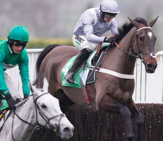 Eight-year-old Santini, winning for a sixth time from nine outings
