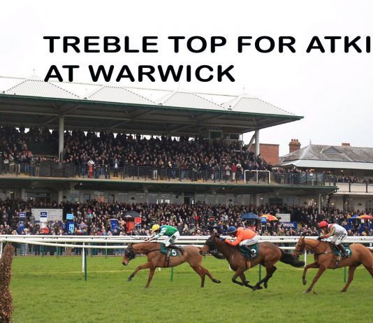ASK HIMSELF (9-1) INDEFATIGABLE (7-2) AND FORTUNATE GEORGE (14-1) IN WARWICK 675-1 TREBLE