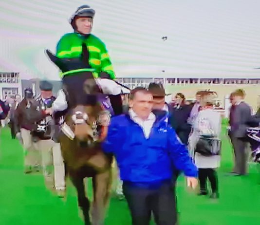 Dame De Compagnie completes opening three races 47-1 treble! By Andrew Atkinson Dame De Compagnie completed a 47-1 winning treble tips on the opening three races on day two of the 2020 Cheltenham Festival, when landing the Coral Cup Handicap Hurdle over 2 miles 5 furlongs! "She won well," said winning jockey Barry Geraghty, who gained a 2 1/4 lengths win ahead of Black Tears (12-1), with Thosedaysaregone (10-1) third, and Cracking Smart (33-1) fourth in the 25 runners' field. "There wasn't much of a gallop, but she relaxed and was able to pick-up well," said Geraghty. Dame De Compagnie, is trained by Nicky Henderson, and owned by J. P. McManus: "I have a great job - there's no one better than Nicky Henderson," said Geraghty. "Barry gave him a great ride," said McManus, also owner of Champ, winner of the RSA Insurance Novices' Chase. *Dame De Compagnie was Andrew Atkinson's sixth winning tip at the 2020 Cheltenham Festival - after a 455-1 treble on Tuesday.