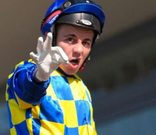 Jockey Luke Tarrant: six months ban for head-butting.