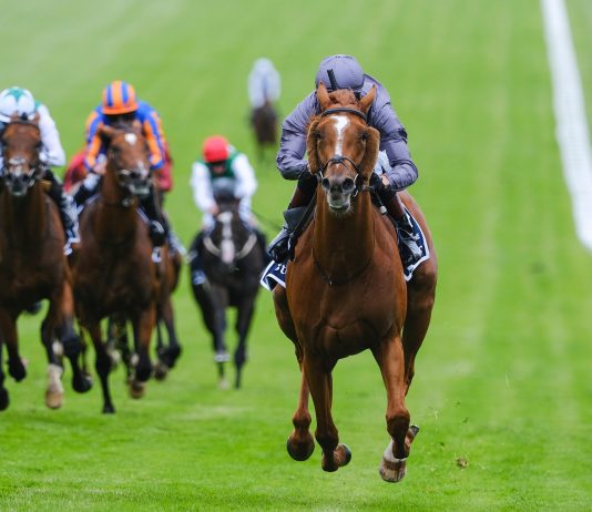 Serpentine, ridden by Emmet McNamara, gained a five and a half lengths win