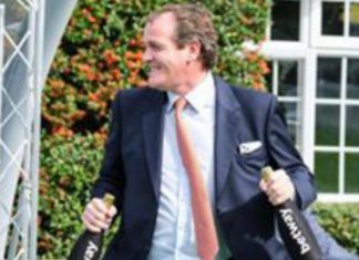 Richard Hannon saddles Chindit in the Darley Dewhurst Stakes. Photo: Twitter.