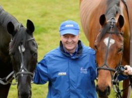 Colin Tizzard saddles Fiddlerontheroof at Chepstow.