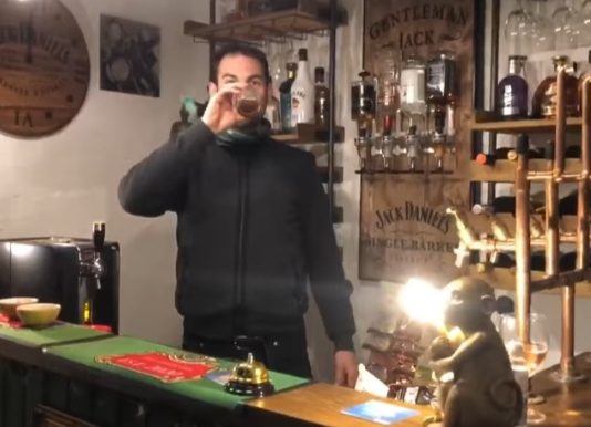 Phil’s under starters ‘orders’ at The Green Oak! Cheers: Trainer Phil celebrates Mr Carbonator New Year's day win. Photo: Pippa Kirby