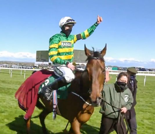 Fakir D'Oudairies was credited with the performance of the day at Aintree