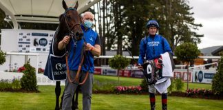 Kevin Manning rides Jim Bolger trained Poetic Flare