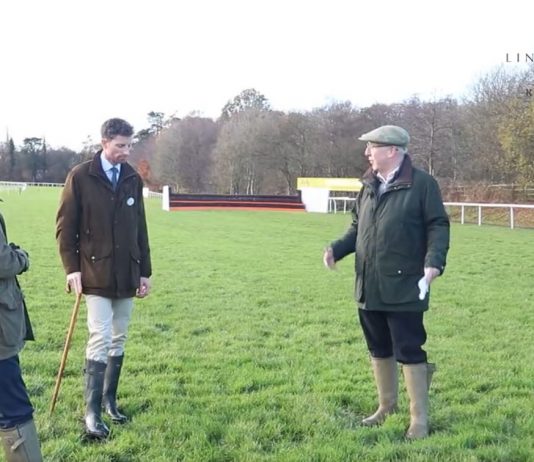 Inspecting the course at Lingfield Park