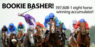 BOOKIE BASHER! 397,608-1 fromthehorsesmouth.tips 8 horse winning accumulator!