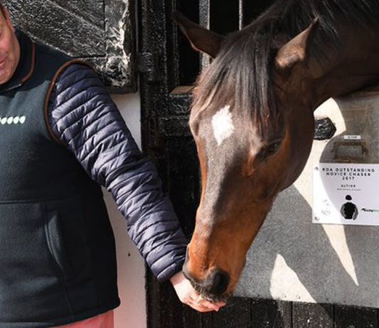 Altior with Nicky Henderson