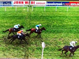 Gordalan and Tommy Dowson stay on for third place at Sedgefield, on his hurdling debut.