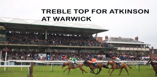 ASK HIMSELF (9-1) INDEFATIGABLE (7-2) AND FORTUNATE GEORGE (14-1) IN WARWICK 675-1 TREBLE