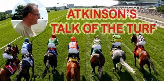 Punters friend Andrew Atkinson's TALK OF THE TURF