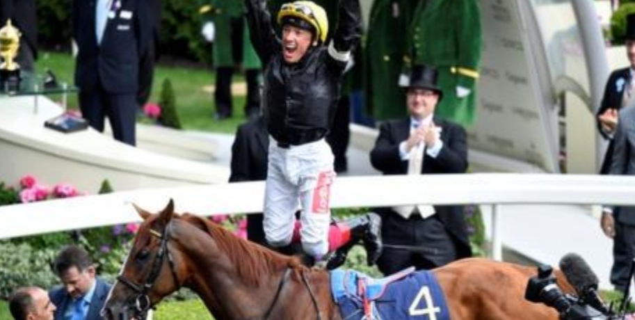 Frankie Dettori: 2019 Royal Ascot Gold Cup win on Stradivarius.