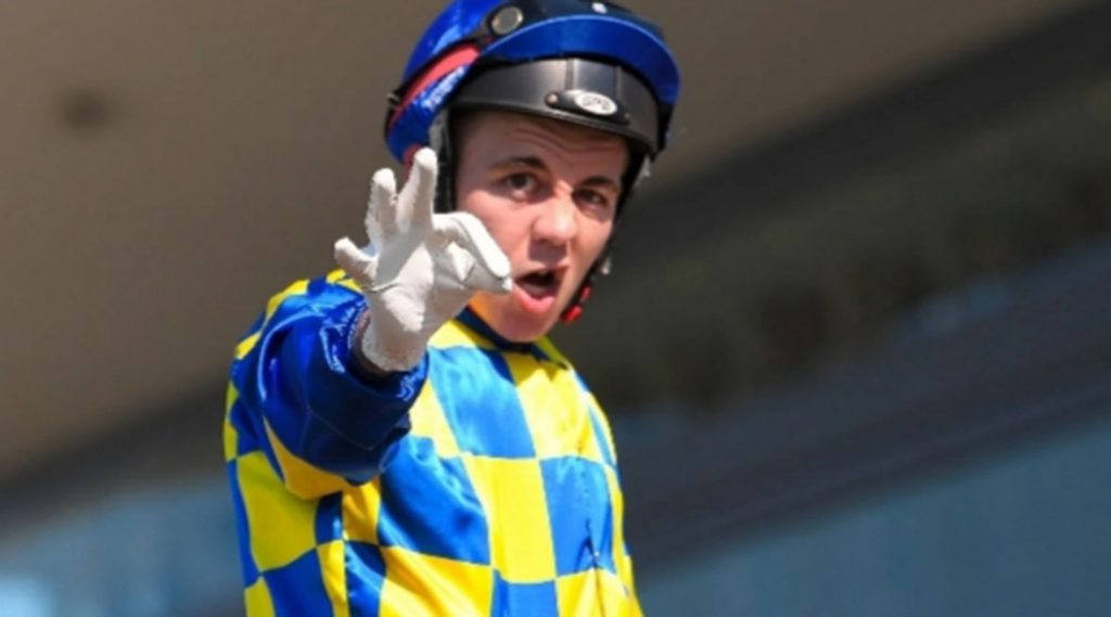 Jockey Luke Tarrant: six months ban for head-butting.