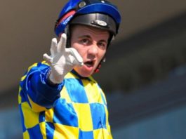 Jockey Luke Tarrant: six months ban for head-butting.