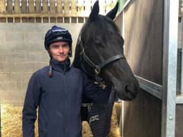 Suedois is an incredible horse who will be missed – trainer David O’Meara Jockey Danny Tudhope says goodbye to Suedois. Photo courtesy David O'Meara racing