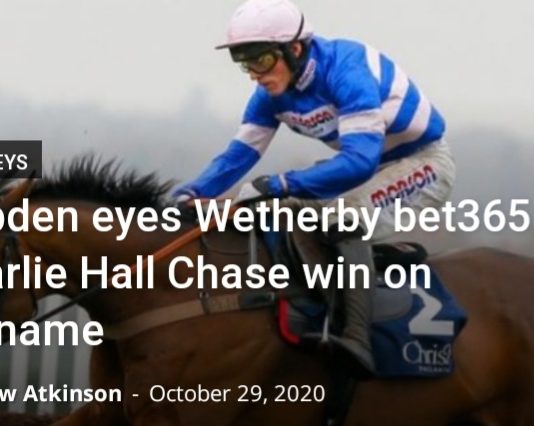 Cyrname lands Grade 2 Charlie Hall Chase at Wetherby