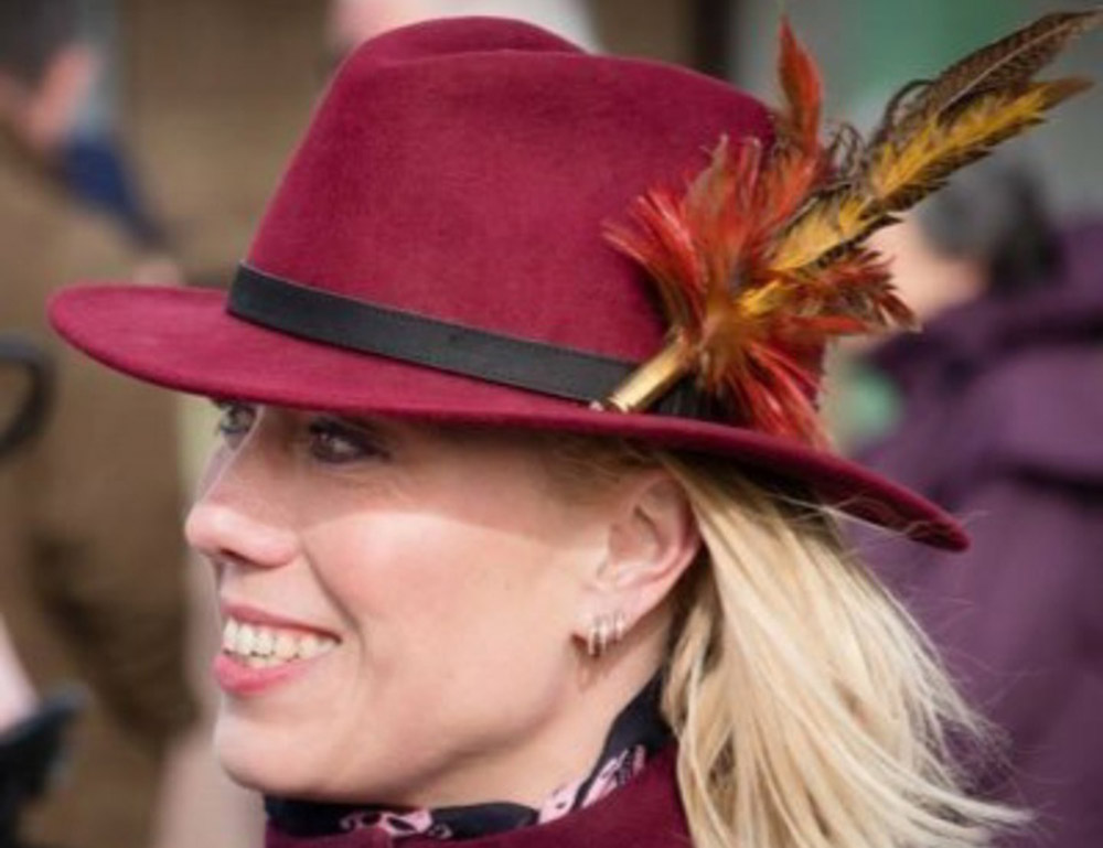 Kerry Lee: hoping for another feather in her hat at Cheltenham. Photo: Twitter.