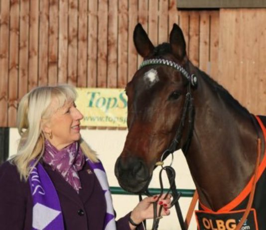 Lady Buttons and owner Jayne Sivills.