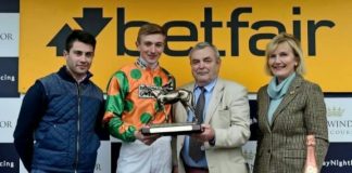 Tom's first winner on Start Time at Thirsk in the Betfair Novice Riders Series.