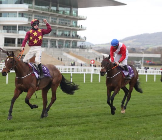 JACK THE LAD IN GOLD CUP! Tears of joy flowed from jockey Jack Kennedy's eyes after landing the WellChild Cheltenham Festival Gold Cup on board Minella Indo
