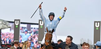 Honeysuckle extended her unbeaten record to 15, when winning the Champion Hurdle for the second time, ridden Rachael Blackmore.